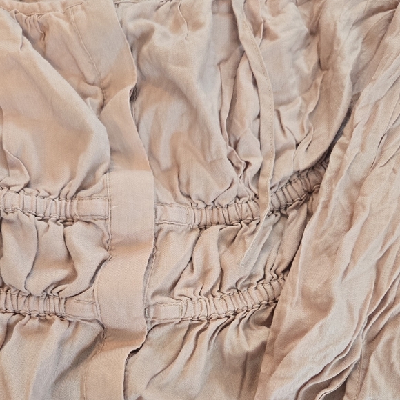 J. Crew Tan Ruched Blouse - Picture 3 of 4